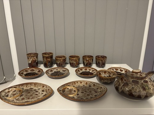 Fosters pottery brown - fosters,