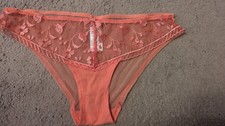 EX STORES PEACH SHEER LACE