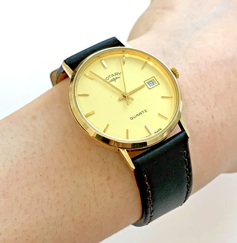 Gold rotary mens swiss - ct,