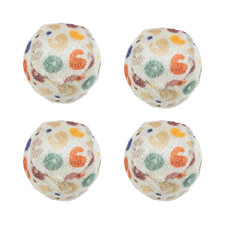Trixie 4 Pack Cat Toy Balls With Leopard Print And Hidden Bell 4cm