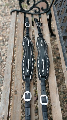 Leather team harness - leather, backpads