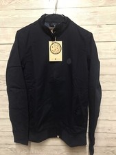 Pretty Green Men's Blue Bomber Jacket Size Small Oasis Mod Retro BNWT RRP £95