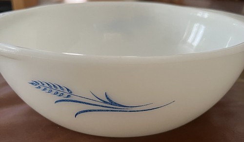 Vintage jaj pyrex blue wheat - blue,