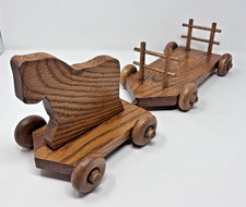 Vintage Wooden Horse and Hay