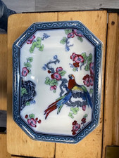 Losal Ware Decorative Plate Andes Made in England Parrot Print Used 
