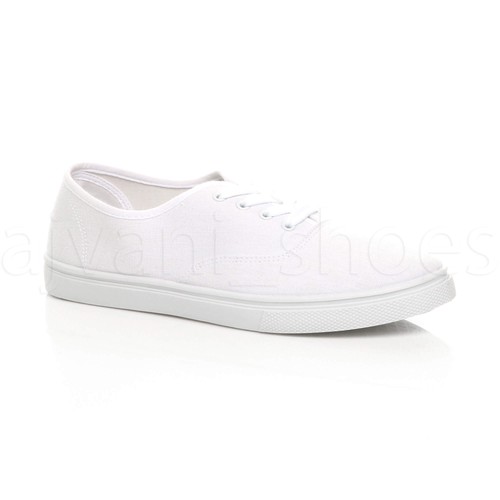 Mens flat canvas trainers - flat,