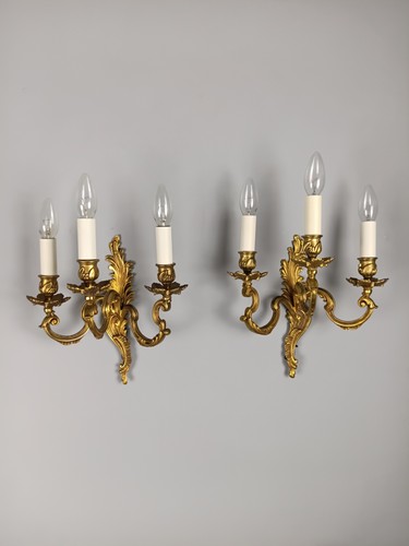 Pair french antique triple - pair,