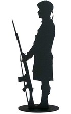Silhouette Scottish Soldier with Sloped Rifle, Great gift for a proud Scot