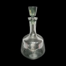 Vintage Decanter Orrefors Sven Cut Glass Palmqvist Rhapsody Smoked Glass