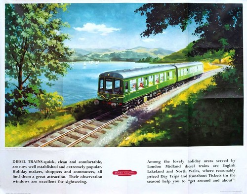 Vintage british rail - rail, diesel