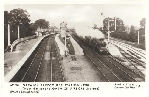 Railway postcard gatwick - postcard,