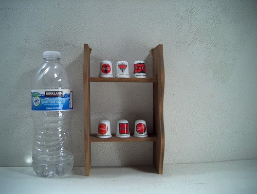 Coca cola porcelain thimbles - coca,