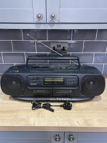 Vintage sony cfd 120l radio - vintage,