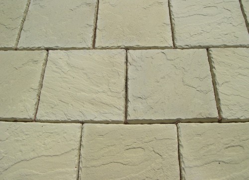 Concrete buff paving - concrete,