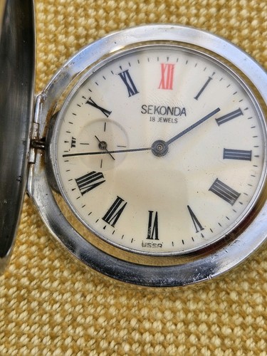 Vintage chrome russian pocket - russian,