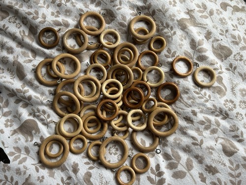 Mixed size tone wooden curtain - size/tone,