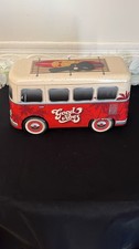Colourful Cool Surfers Van Bus Advertising Old Biscuit Tin