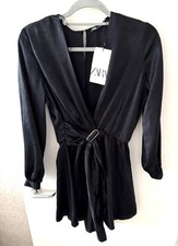 Zara Satin Romper Jumpsuit