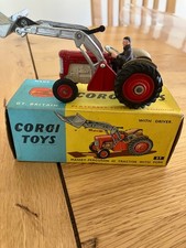 Corgi 57 Massey Ferguson 65 Tractor With Forks. Original Box. UNPLAYED WITH