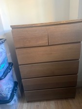 Malm Chest Of 6 Drawers Oak