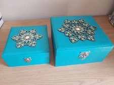Storage Nesting Boxes  Turquoise  1 Set Nesting Boxes 