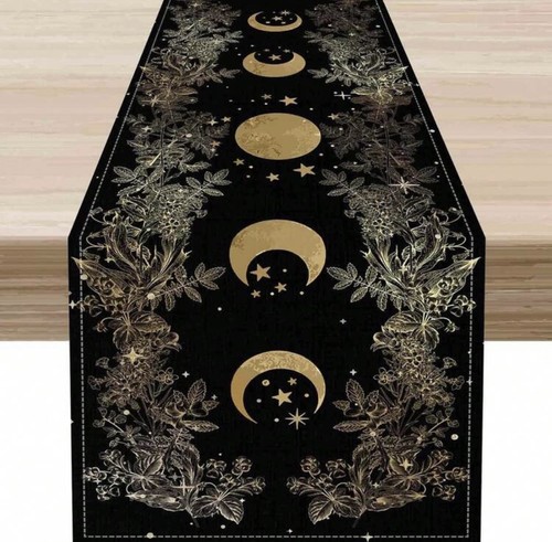 Moon phase table runner - table,