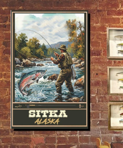 Salmon fly fishing - salmon,