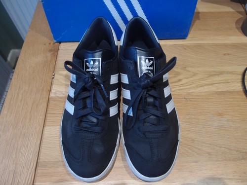 Adidas hamburg black - black, leather