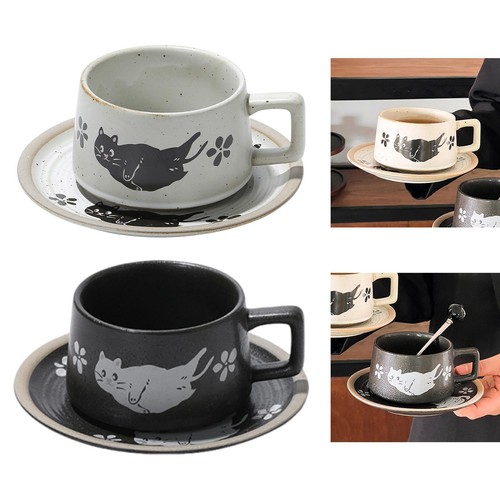 Vintage style coffee cup set - coffee,