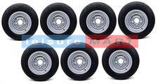 Seven 195 X 10 195/55 R10 Trailer Tyres on 5 Stud 112mm PCD Rims Brian James