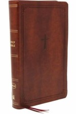 NKJV Bible Large Print Brown
