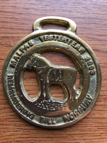 Very heavy horse - heavy, brass,