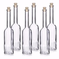 200ml Glass bottles with Corks home brewing liquor, 6 or 12 pack