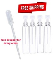 100 pcs, 1ml Glass Perfume