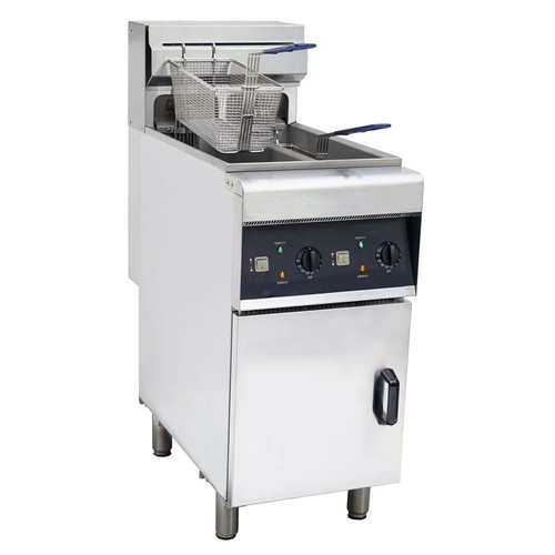Chips fryer twin tank - chips, double