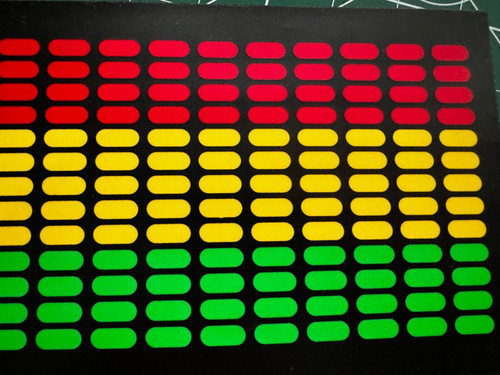 Red yellow green - , flashing