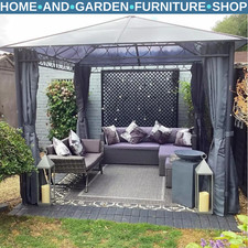 Large metal frame gazebo - metal, with