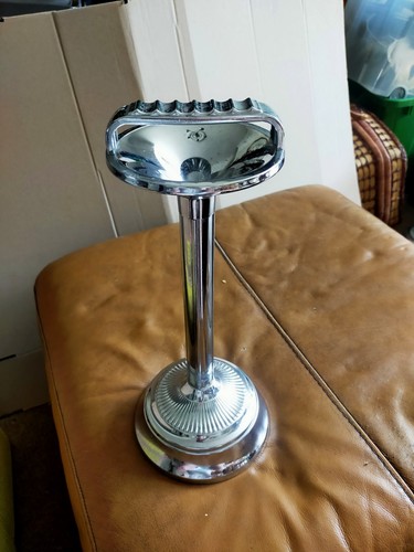 Vintage metal smoking stand - metal,