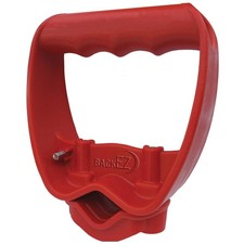 Ergonomic Shovel Handle Attachment - Labor-Saving EVR-Grip Upgrade, Red