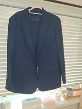 Mens Navy Two Piece Suit 44r