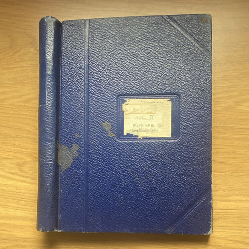 Blue stamp album - blue,