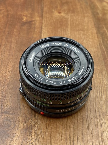 Canon 50mm 8 fast prime - fd, f/1.8