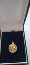 9ct Gold Round St Christopher