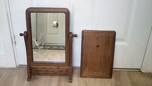 Swing mirror solid - mirror, oak