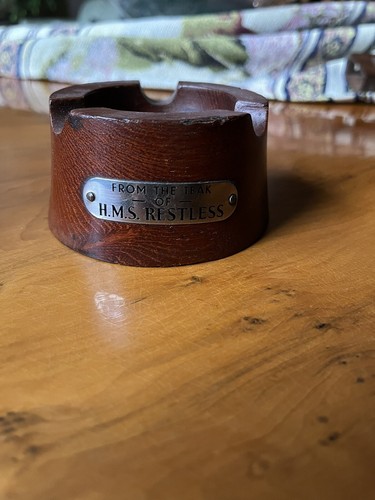 Hms restless teak ashtray - hms,