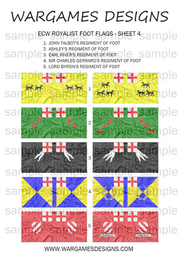 28mm ecw royalist - foot, flags