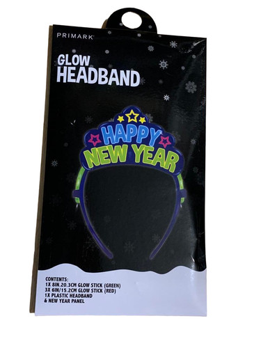 Happy new year glow headband - happy,