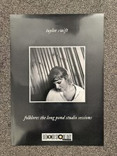 TAYLOR SWIFT - Folklore: Long Pond Studio Sessions - RARE RSD MUSIC PROMO POSTER