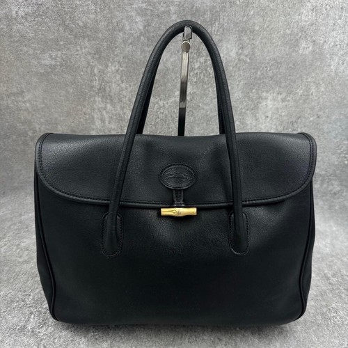 Longchamp roseau black leather - longchamp,