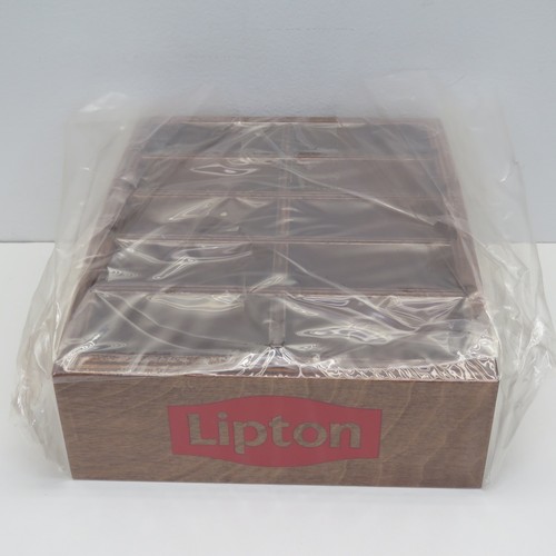 Lipton tea wood organizer - tea,